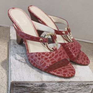 👍 Franco Sarto Vintage Size 8 Pink Sandals A8. Barbie core